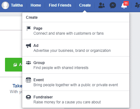 How to create a business page on Facebook