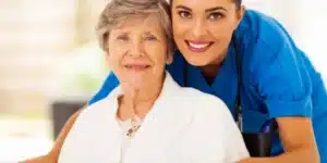 Nurse with her patient